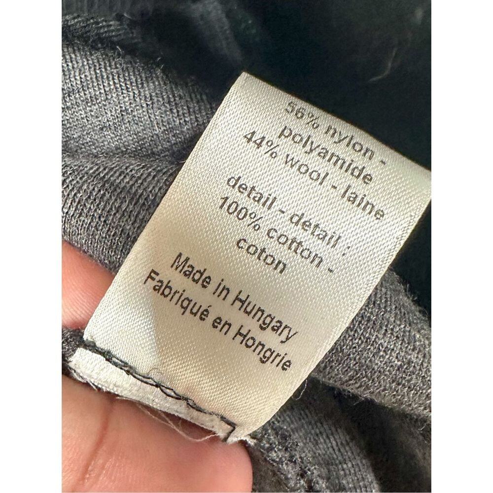 Joseph Wool Blend Crew Neck Long Sleeve Sweatshirt Gray Black Size 36 - Picture 9 of 12